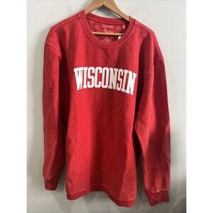 Pressbox Wisconsin Red Crewneck Sweatshirt Women's Size XL